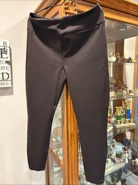 CAbi Black Fold-Over Waist Leggings